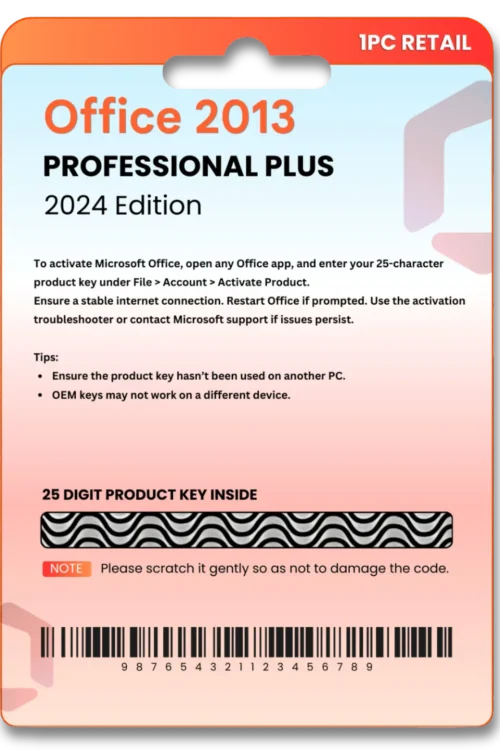 Office 2013 Pro Plus Original License Online Key