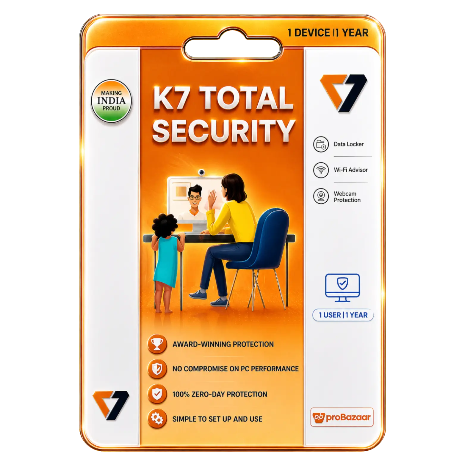 K7 Total Security K7 Total Security 1 User for 1 Year Protection - Image 1