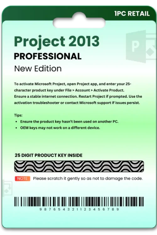 Project 2013 Pro Original License Key