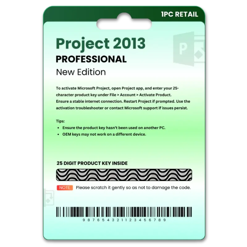 Project 2013 Pro Original License Key