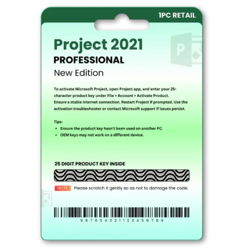 Project 2021 Professional Original License Key