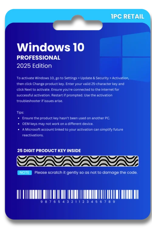 Windows 10 Pro OEM License Key