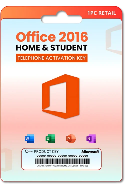 Office 2016 Home & Student Telephone activation key