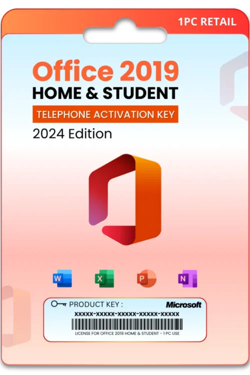 Office 2019 Home & Student Telephone activation key