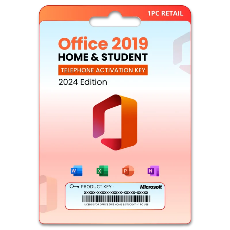 Office 2019 Home & Student Telephone activation key