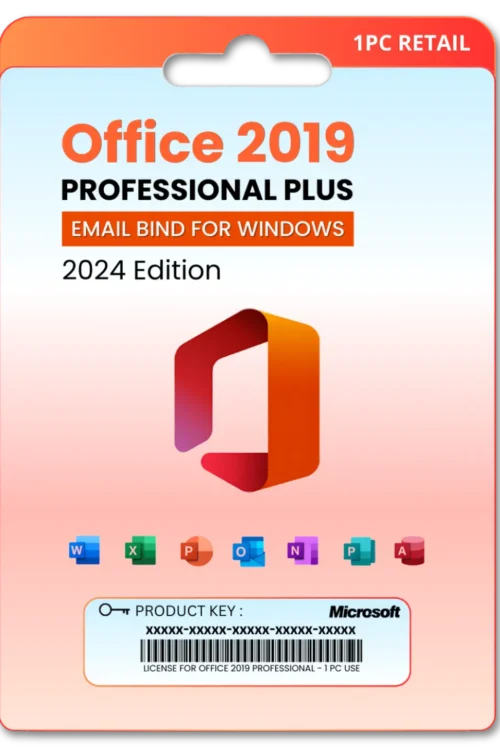 Office 2019 Pro Plus Bind key for Windows