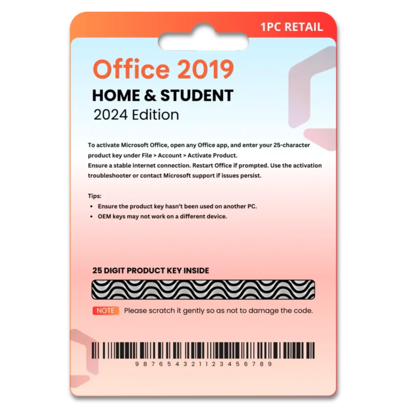 Office 2019 Home & Student 1PC [Bind for win]