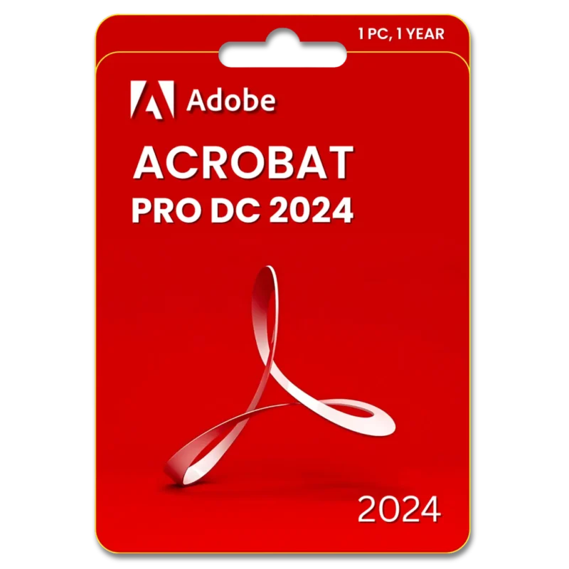 Adobe Acrobat 2024 Pro DC 1 Device for 1 Year