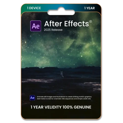 Adobe After Effects Original License for 1 Device 1 Year