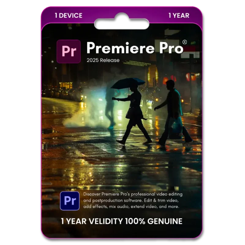 Adobe Premiere Pro Original License for 1 Device 1 Year