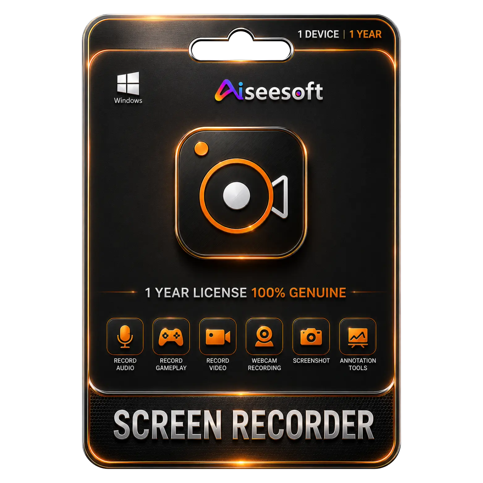 Aiseesoft Screen Recorder Aiseesoft Screen Recorder - 1 Device 1 Year Key - Image 1