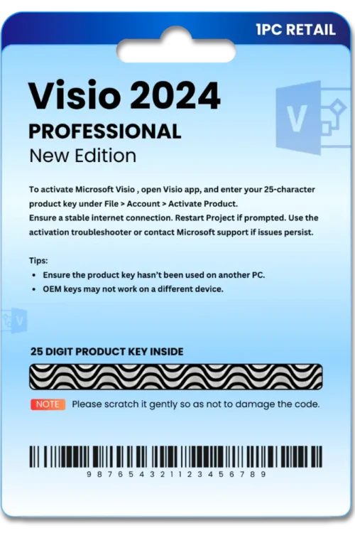 Visio 2024 Professional Original License Key