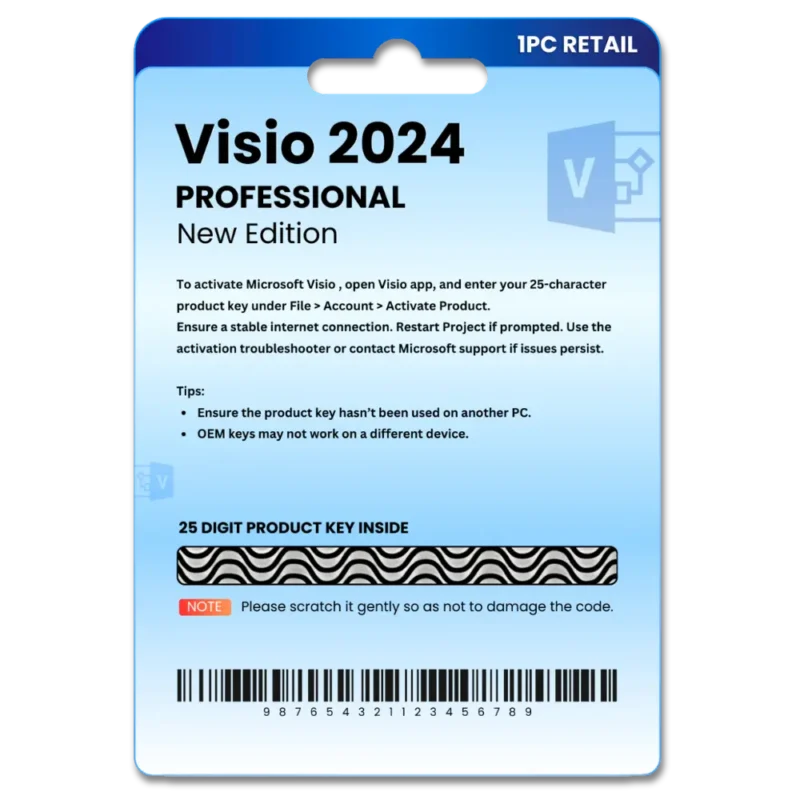 Visio 2024 Professional Original License Key