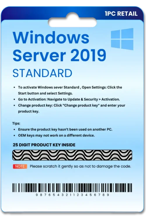 Windows Server 2019 Standard 1PC