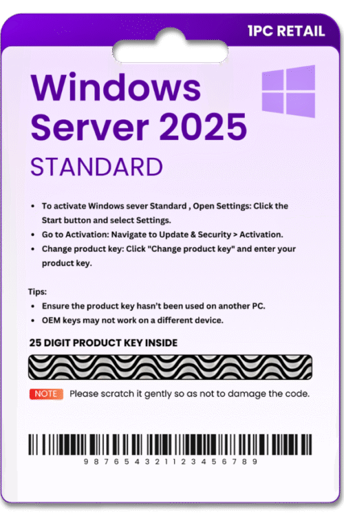 Windows Server 2025 Standard 1PC