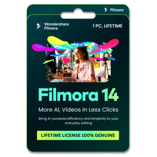 Wondershare Filmora 14 Video Editor (1 PC, Lifetime) Key