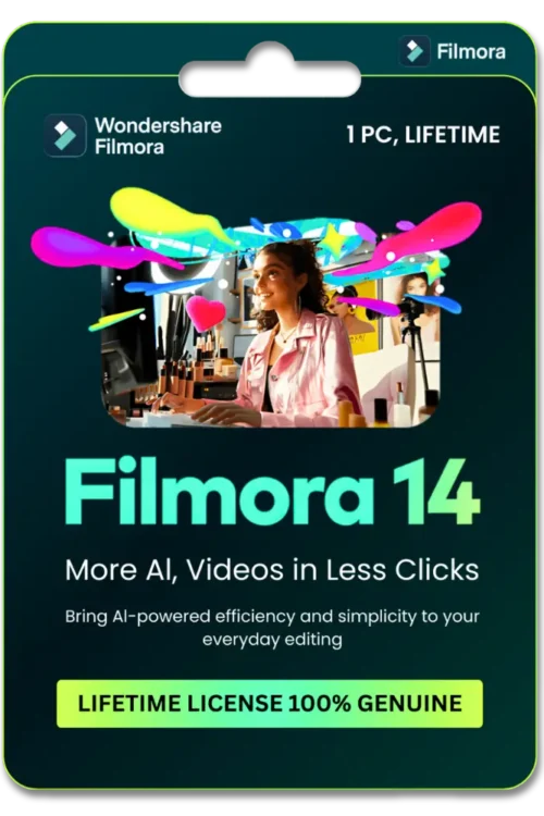 Wondershare Filmora 14 Video Editor (1 PC, Lifetime) Key