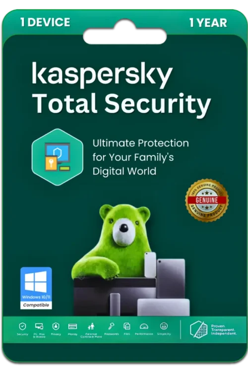 Kaspersky Total Security 1 Device for 1 Year Protection