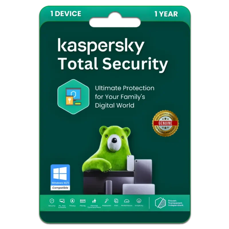 Kaspersky Total Security 1 Device for 1 Year Protection
