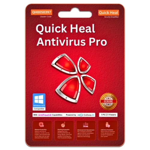 Quick Heal Antivirus Pro 1 Device for 1 Year Protection