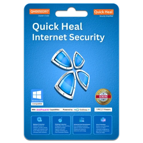 Quick Heal Internet Security 1 Device for 1 Years Protection