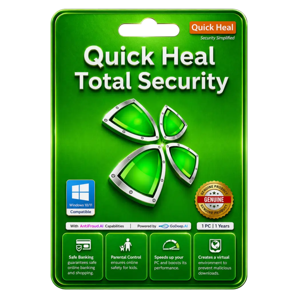 Quick Heal Total Security 1 D 1 Y Quick Heal Total Security 1 Device for 1 Years Protection - Image 1