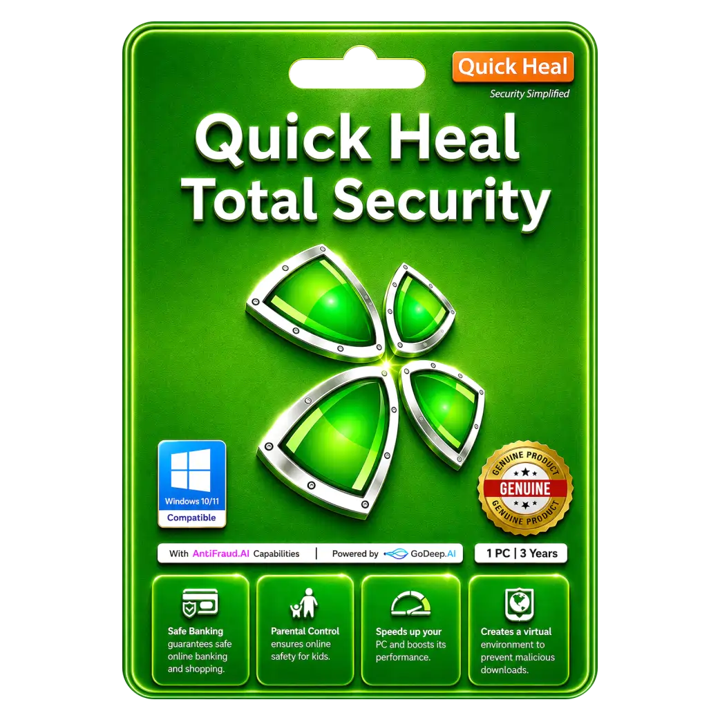 Quick heal Total Security 1D 3Y Quick Heal Total Security 1 Device for 3 Years Protection - Image 1