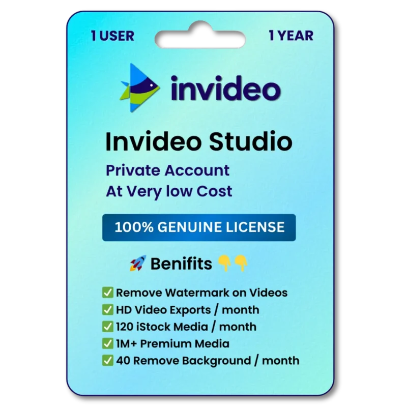 Invideo Studio License for 1 Year