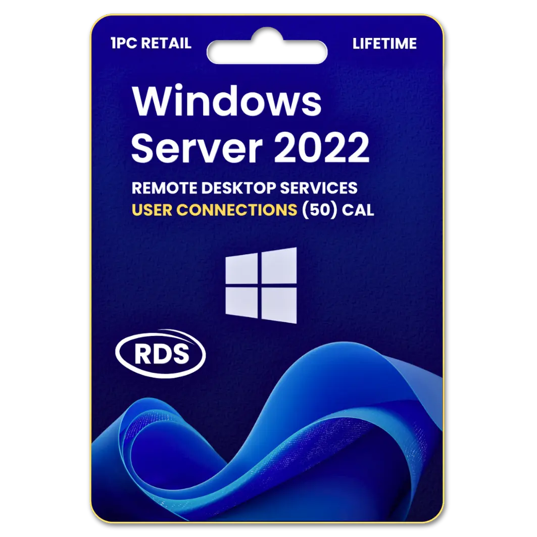 Windows Server 2022 Remote Desktop Services User connections (50) CAL Windows Server 2022 Remote Desktop Services User connections (50) CAL
