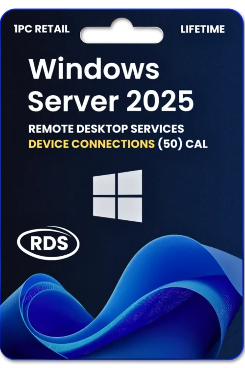 Windows Server 2025 Remote Desktop Services Device connections (50) CAL