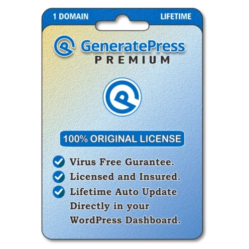 GeneratePress Premium With Original License Key