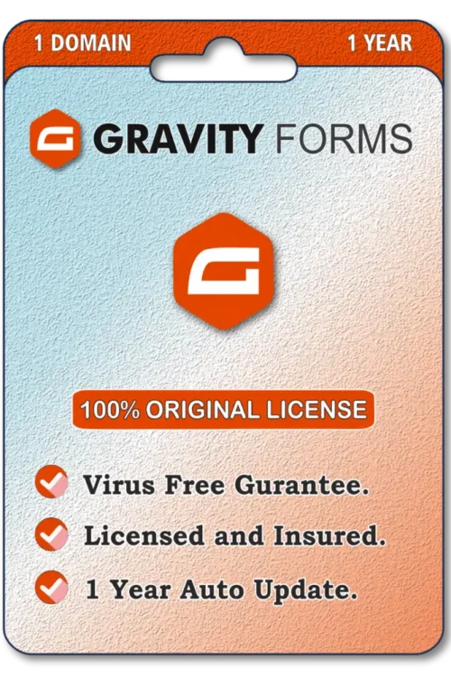 Gravity Forms With Original License Key For 1 Year Auto Update.