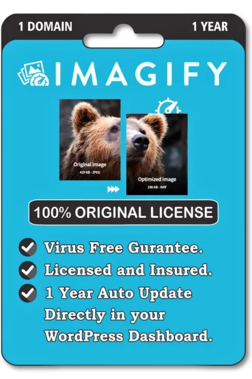 Imagify Pro Activation With API Key For 1 Year