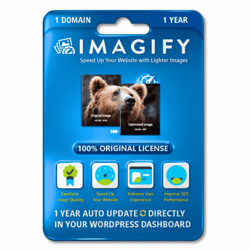 Imagify Pro Activation With API Key For 1 Year