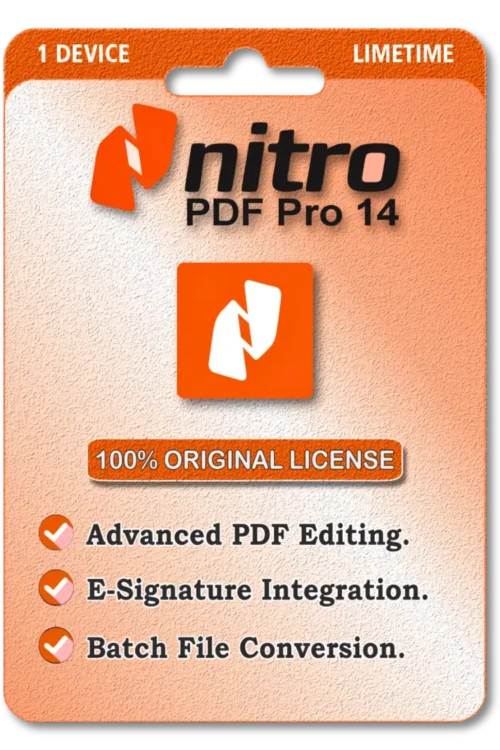 Nitro PDF Pro 14 With Original License for Lifetime