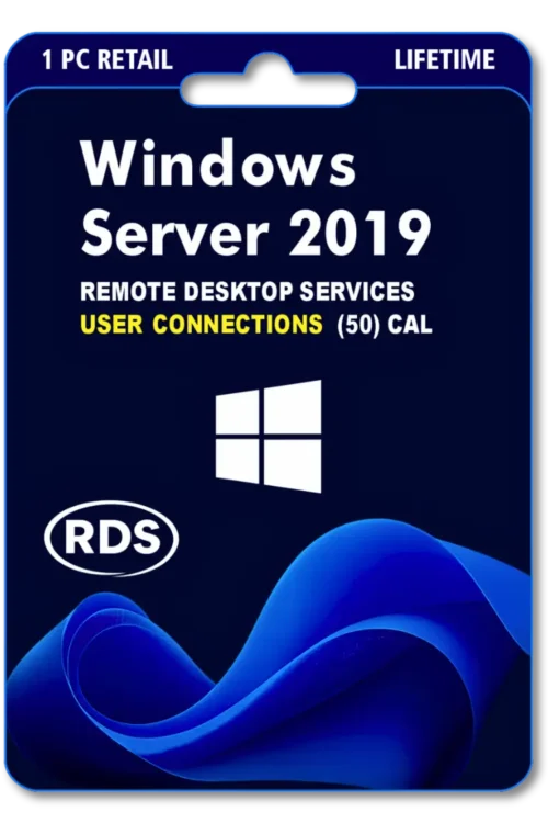 Windows Server 2019 Remote Desktop Services User Connections (50) CAL