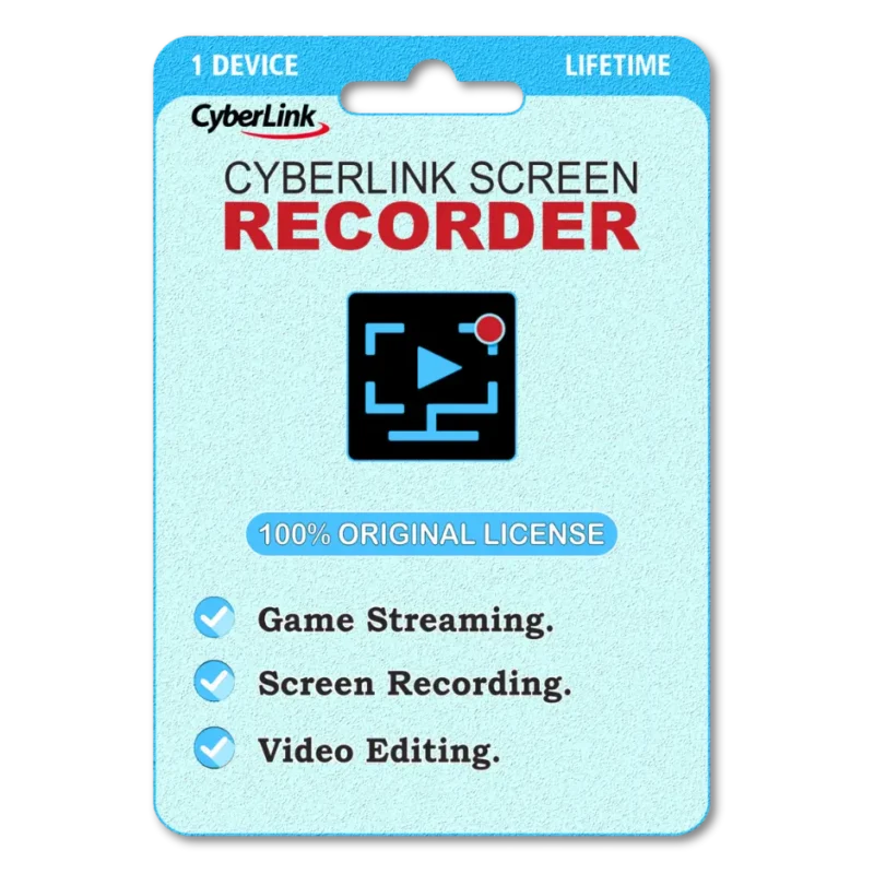 Cyberlink - Screen Recorder Key 1 Device Lifetime Key