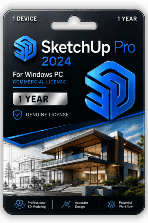 SketchUp Pro 2024 Commercial License 1 Year