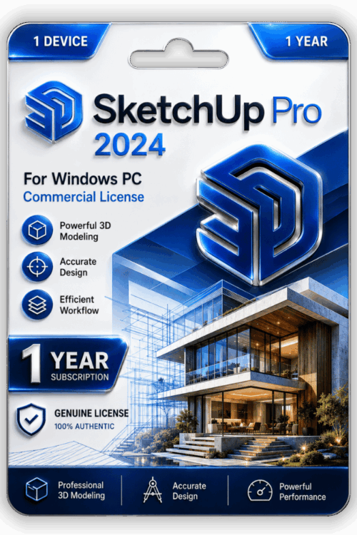 SketchUp Pro 2024 Commercial License 1 Year