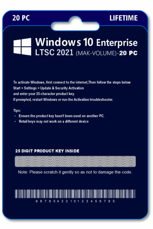 Windows 10 Enterprise LTSC 2021 20PC